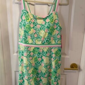 Floral Green and Pink Sundress